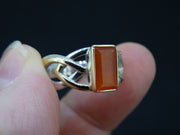 Scottish Ethibeaton Carnelian Scottish Gold and Silver Ring