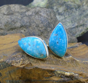 Kingman Turquoise Sterling Silver Cufflinks