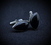 Edinburgh Castle Rock Sterling Silver Cufflinks