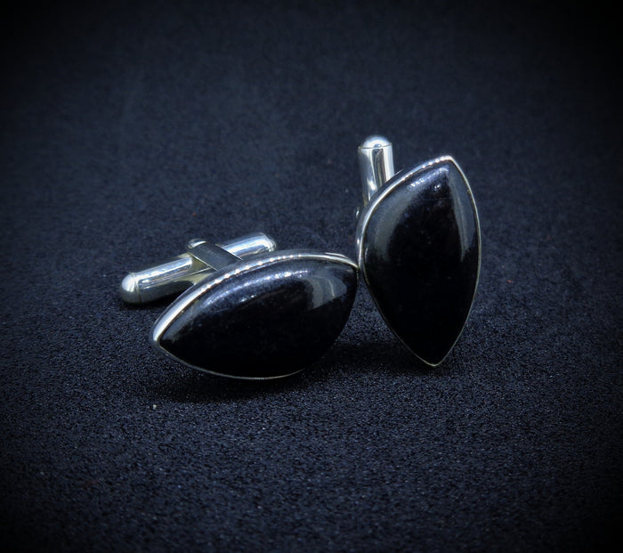 Edinburgh Castle Rock Sterling Silver Cufflinks