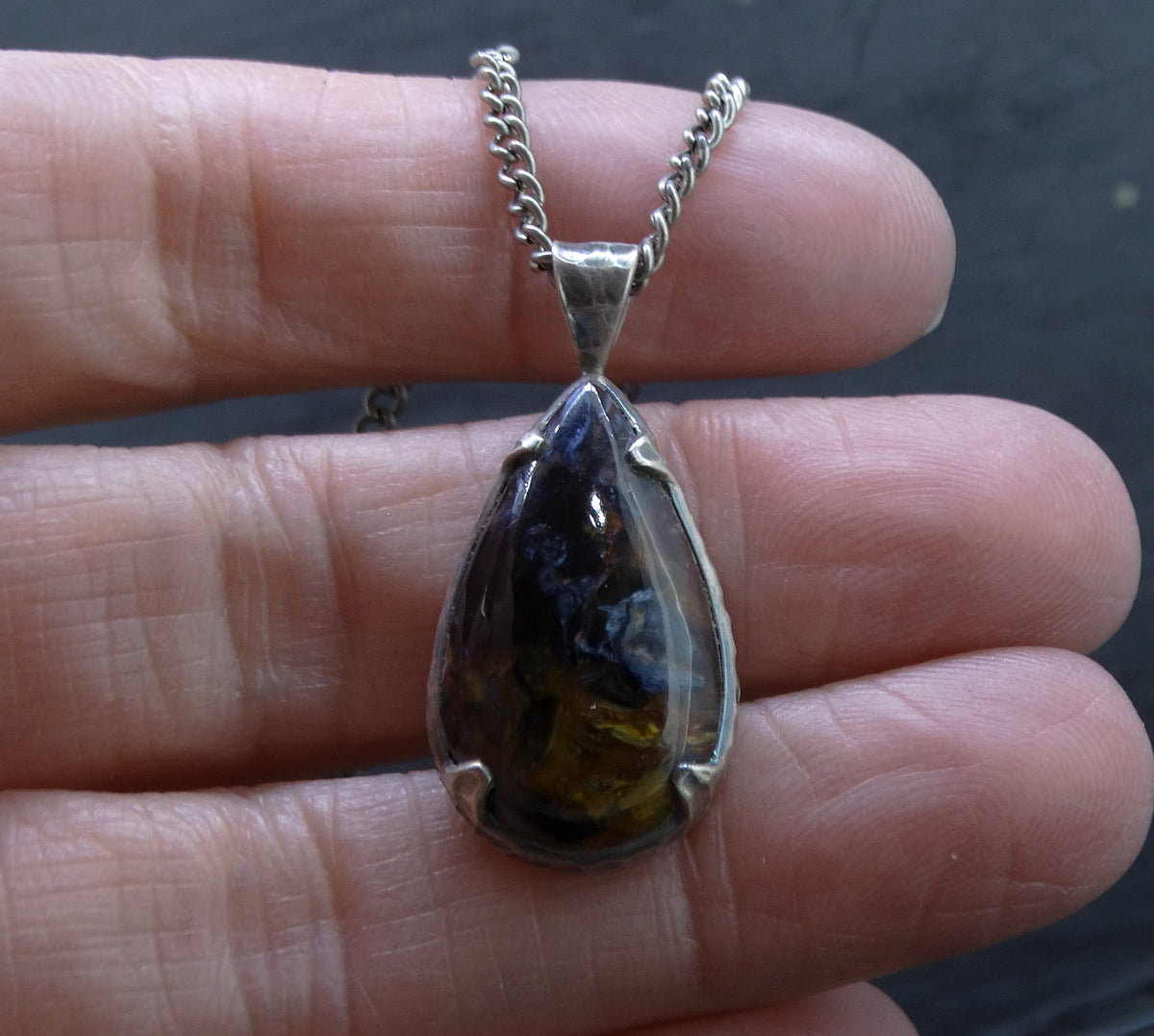 Pietersite Sterling Silver Pendant