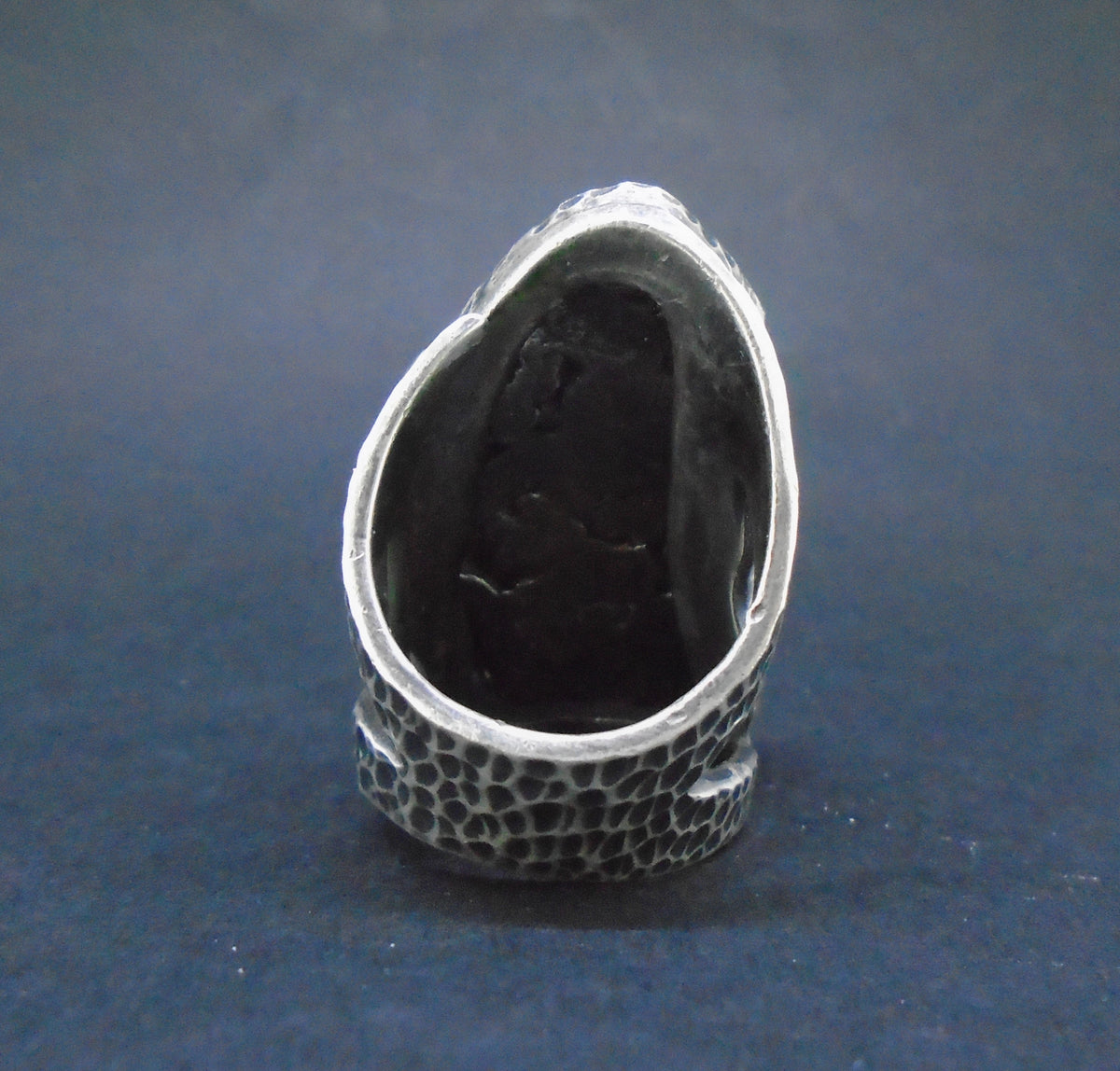'Star-kindler' Colossal Meteorite Sterling Silver Ring