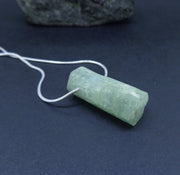 Rough Aquamarine Sterling Silver Necklace