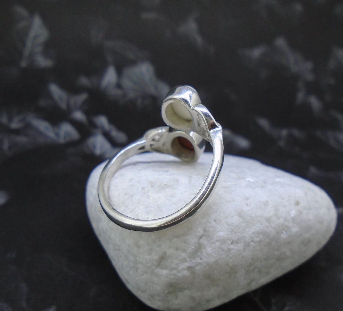 Lewisian and Iona Twin Celtic Knot Sterling Silver Ring