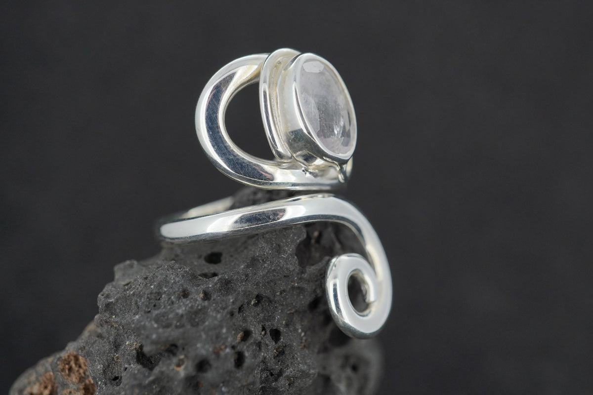 Kingdom 'Diamond' Sterling Silver Swirl Ring