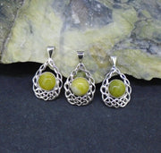 Highland Marble Celtic Cradle Sterling Silver Pendant