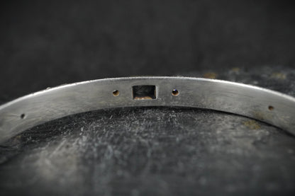 Scottish Sapphire & Diamonds with Scottish Gold, Sterling Silver Bracelet