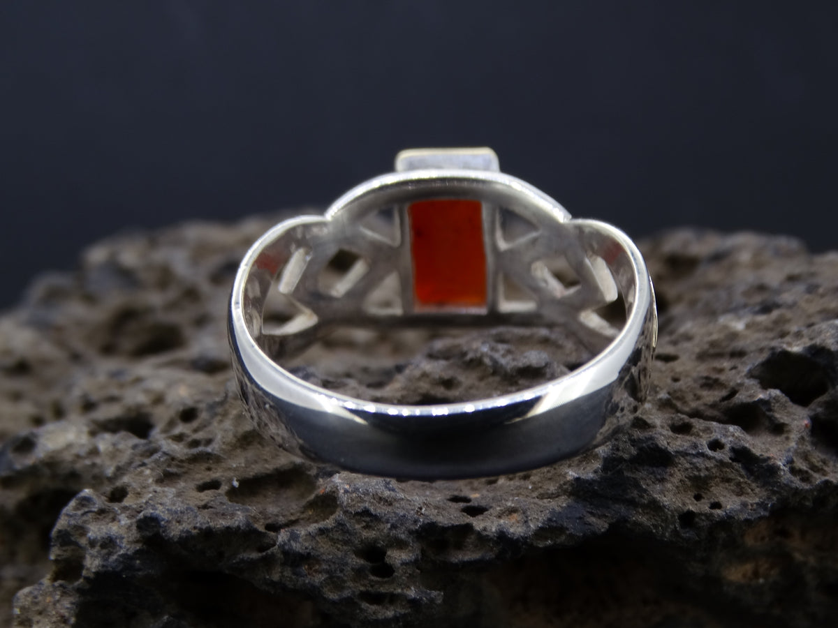 Scottish Ethibeaton Carnelian Scottish Gold and Silver Ring
