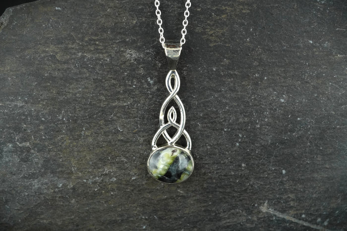 Skye Marble Sterling Silver Celtic Mother & Child Pendant