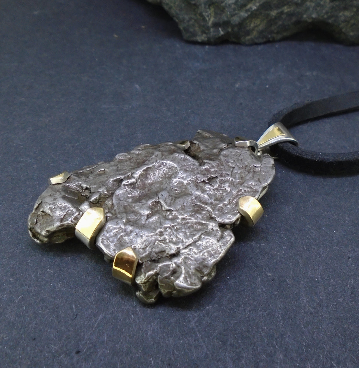 Monster Meteorite Sterling Silver Pendant