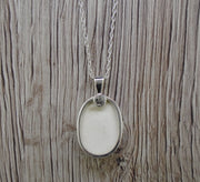 Old Willow 'Geometric' Sterling Silver Oval Pendant