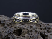 Scottish Ardownie Amethyst with Scottish Gold and Sterling Silver Ring