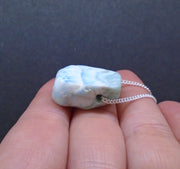 Larimar Nugget with Sterling Silver Chain