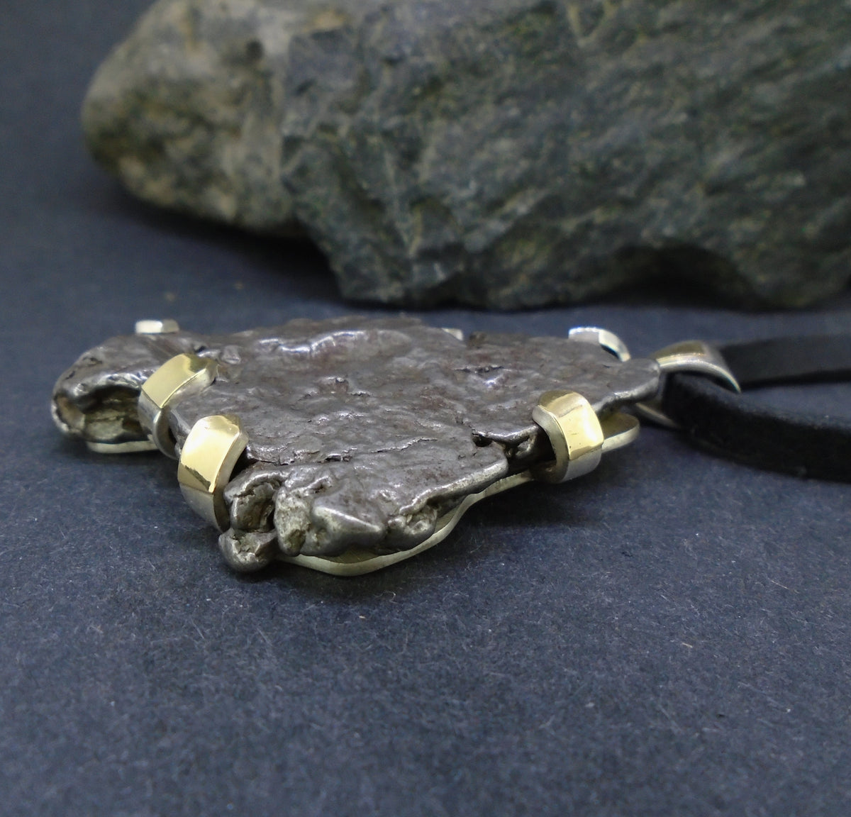 Monster Meteorite Sterling Silver Pendant