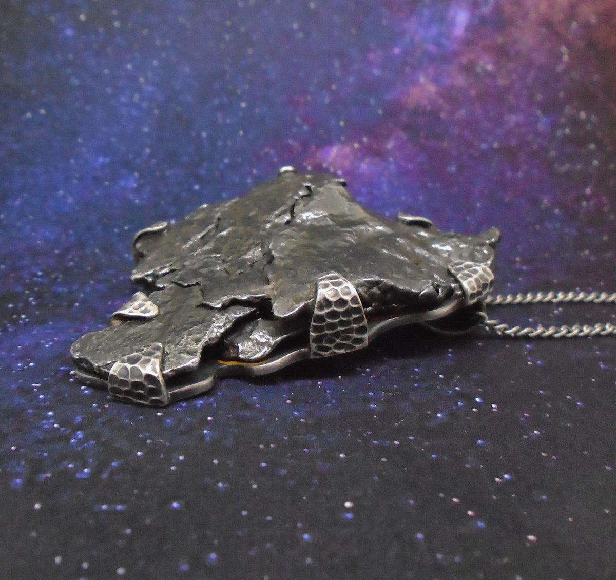 'Star-sung' Colossal Meteorite Sterling Silver Pendant