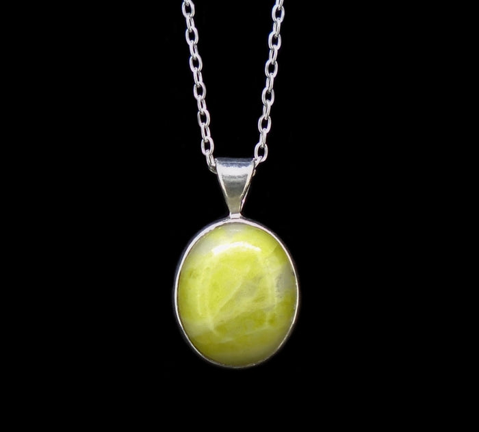 Petite Highland Marble Sterling Silver Pendant
