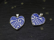Old Willow 'Wave' Sterling Silver Heart Pendant