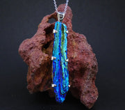 Aura Kyanite Sterling Silver Pendant