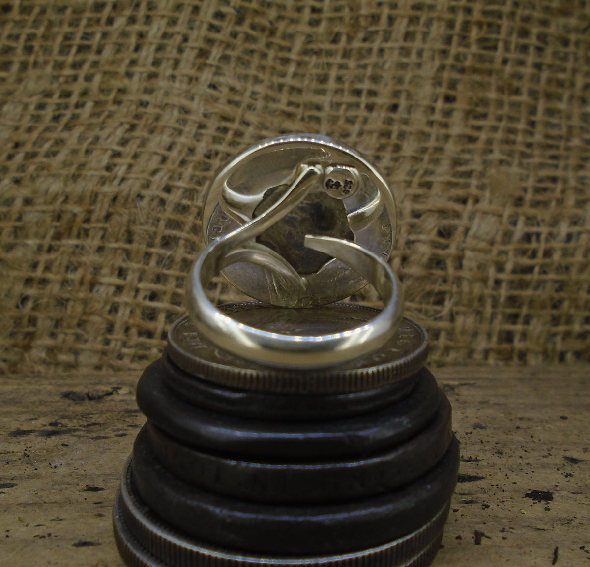 Bawbee Coin Sterling Silver Ring