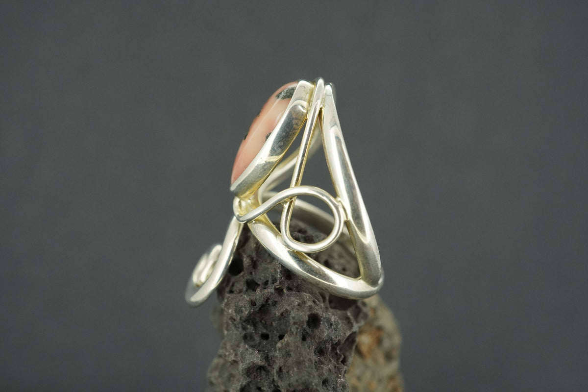Scottish Isla Rose Sterling Silver Wrap Ring