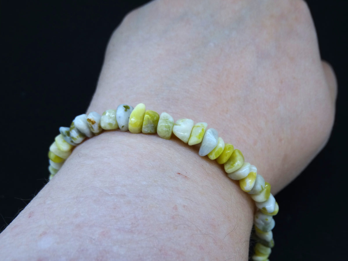 Scottish Iona Marble Adjustable Chip Bracelet