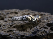 Elie Ruby with 14ct Scottish Gold Sterling Silver Ring