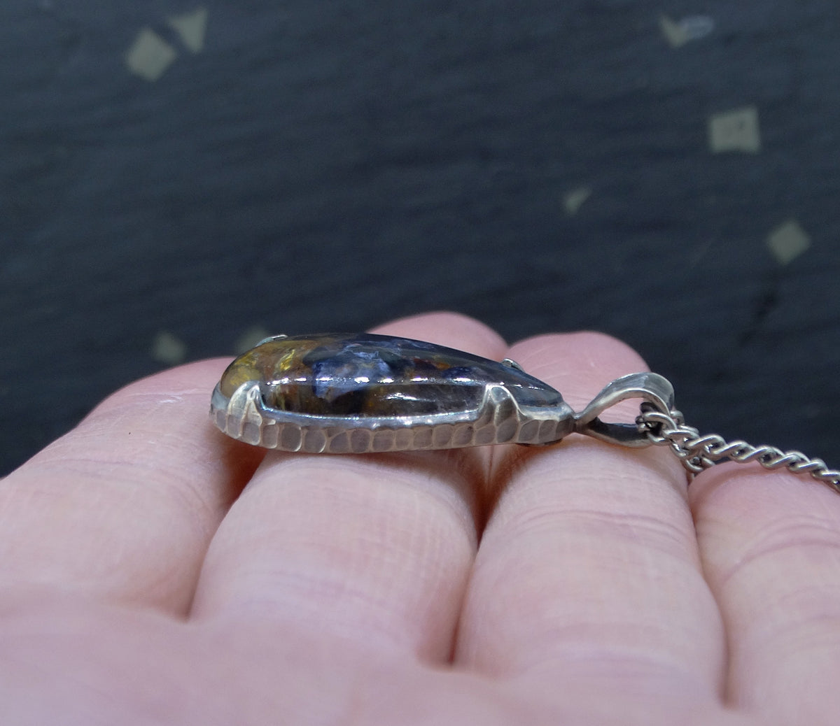 Pietersite Sterling Silver Pendant