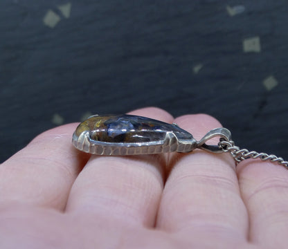 Pietersite Sterling Silver Pendant