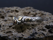 Elie Ruby with 14ct Scottish Gold Sterling Silver Ring