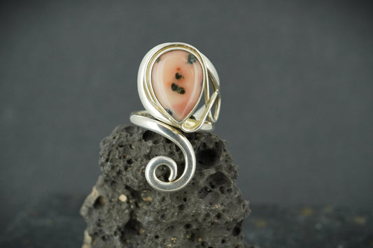 Scottish Isla Rose Sterling Silver Wrap Ring