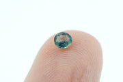 Round Light Blue/Teal Green Rare Scottish Sapphire Gemstone