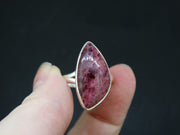 Thulite Sterling Silver Adjustable Ring