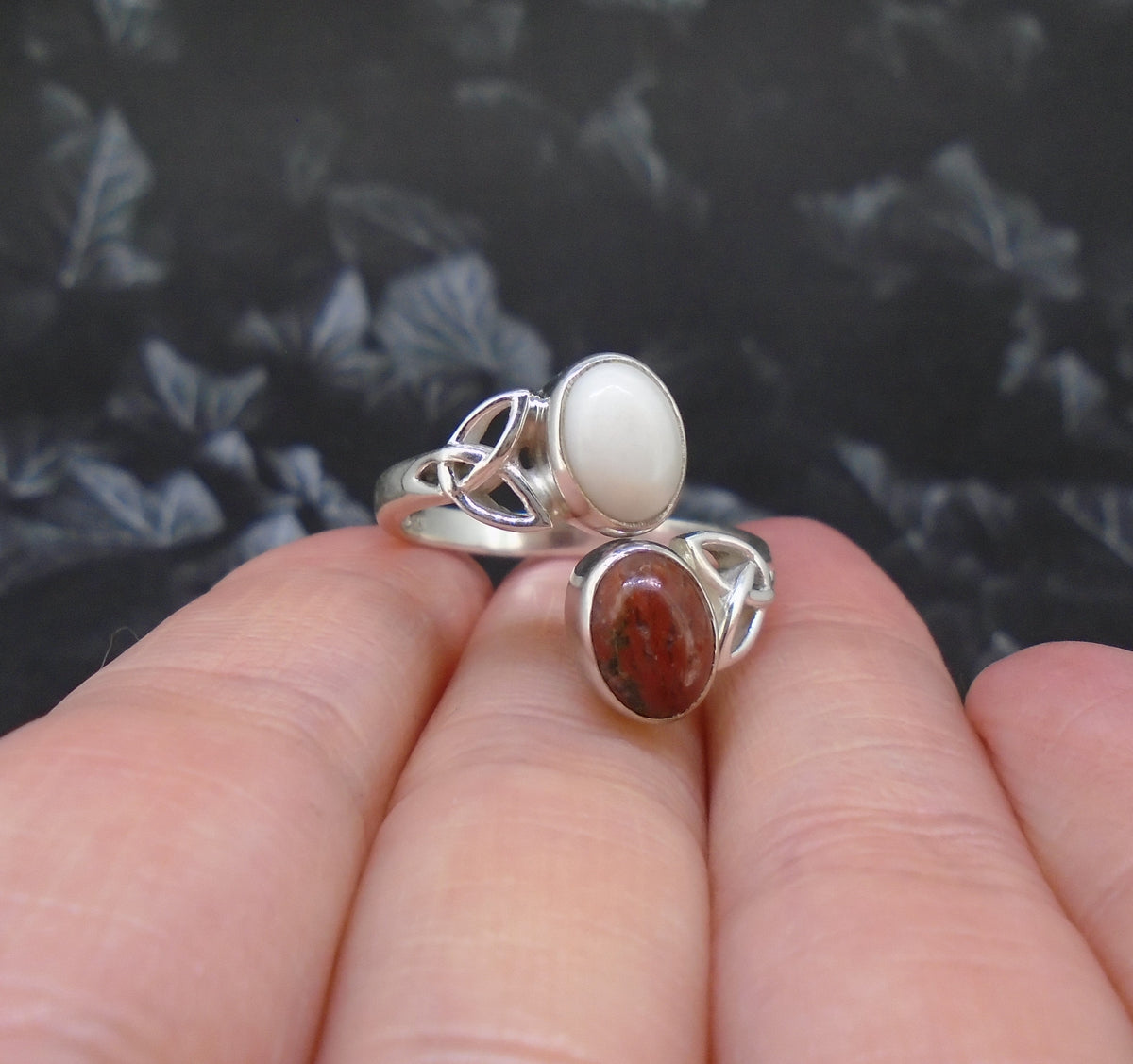 Lewisian and Iona Twin Celtic Knot Sterling Silver Ring