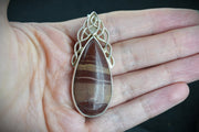 Arthur's Seat Jasper Sterling Silver Waterfall Pendant