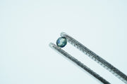 Round Light Blue/Teal Green Rare Scottish Sapphire Gemstone