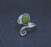 Welo Opal Sterling Silver Celtic Ring