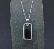 Whitby Jet Sterling Silver Pendant