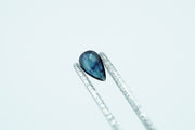 Drop Cut Deep Blue Rare Scottish Sapphire Gemstone