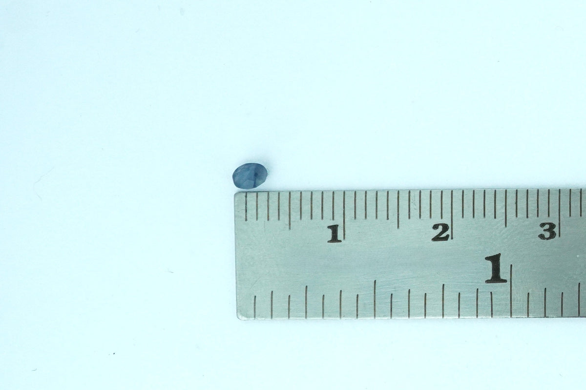 Oval Light Blue Silky Rare Scottish Sapphire Gemstone