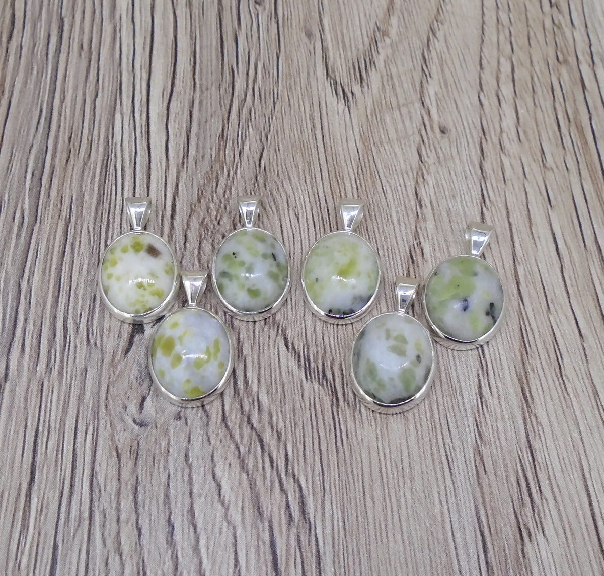 Wee Iona Marble Sterling Silver Pendant