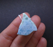 Larimar Nugget with Sterling Silver Chain