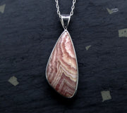 Rhodochrosite Sterling Silver Pendant