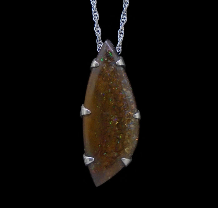 Yowah Natural Opal Sterling Silver Pendant