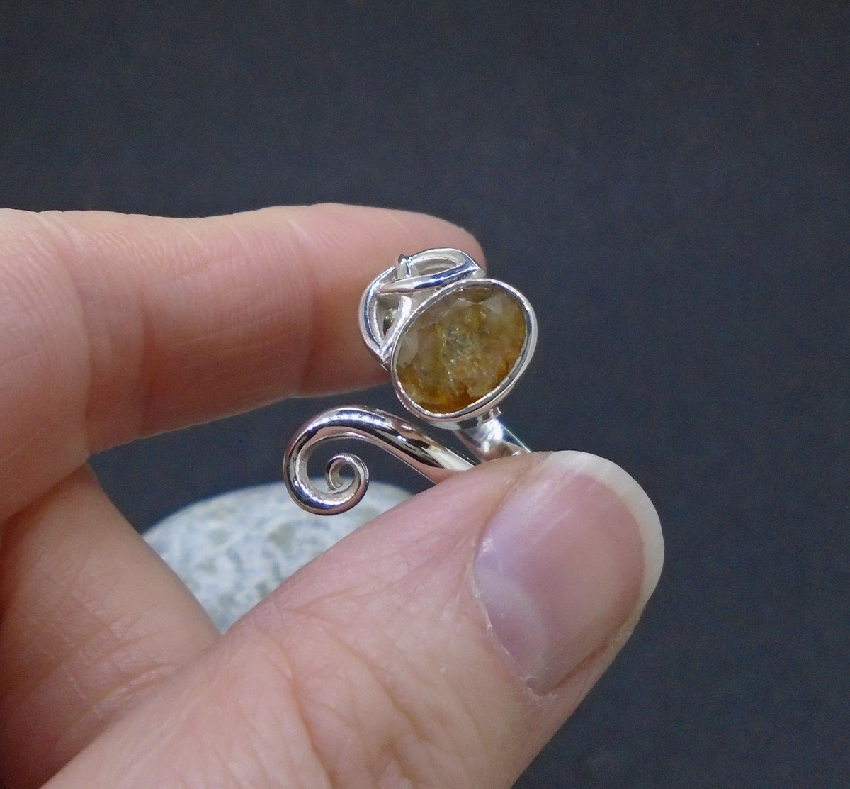 Citrine Sterling Silver  Ring