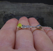 Delicate Highland Marble Celtic Sterling Silver Pendant