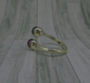 Pearl Duo Sterling Silver Wrap Ring