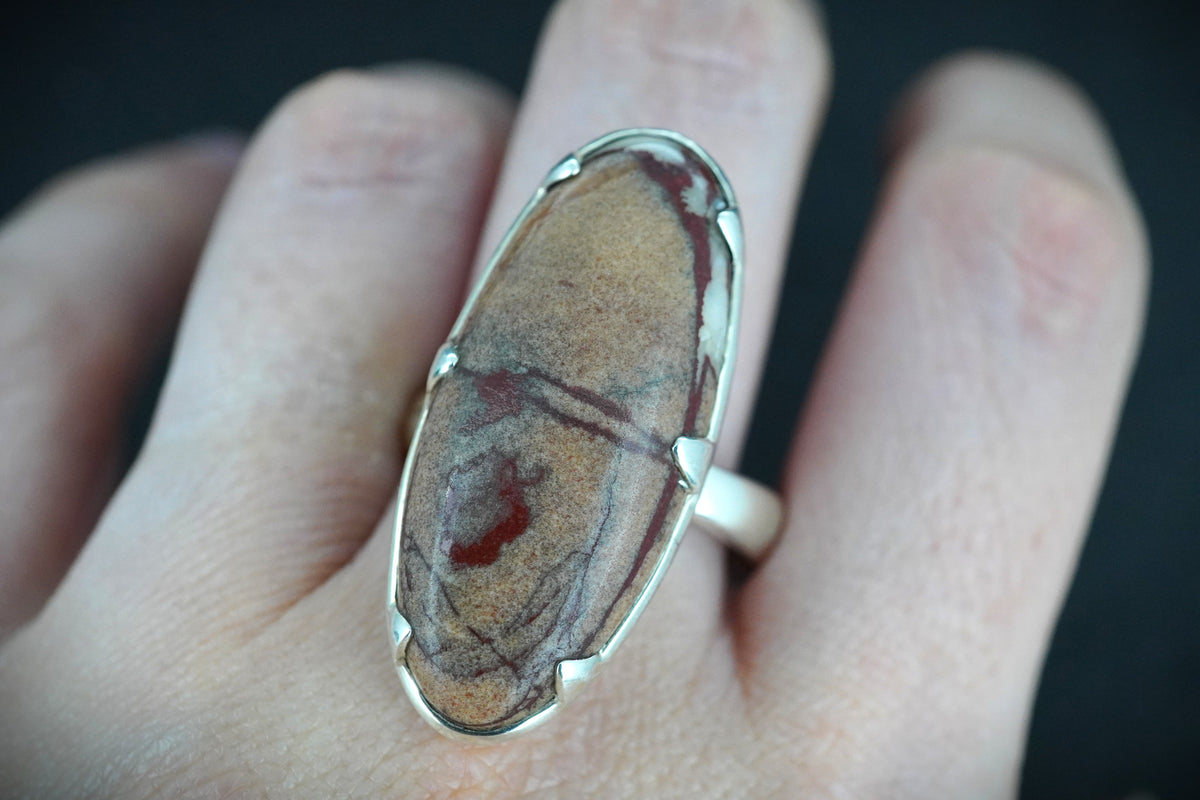 Arthur's Seat Jasper Sterling Silver Statement Ring