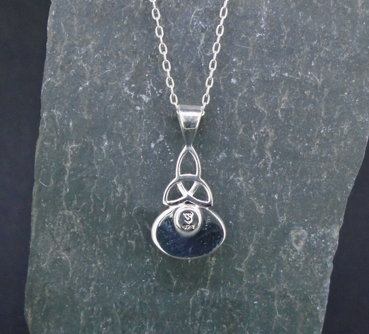 Welo Opal Sterling Silver Celtic Pendant