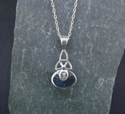 Welo Opal Sterling Silver Celtic Pendant