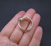 Welo Opal Sterling Silver Celtic Ring